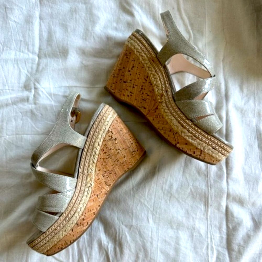 Prada Calzature Donna Cork Wedges Size 35